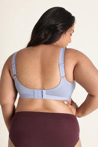 Zivame True Curv Double Layered Non Wired Full Coverage Super Support Bra - Blue Blizzard — thumbnail 3